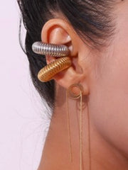 Large Stainless Steel Coil Ear Cuff