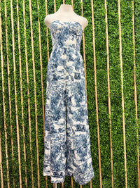 Dior Inspired Floral Pattern Jumpsuit