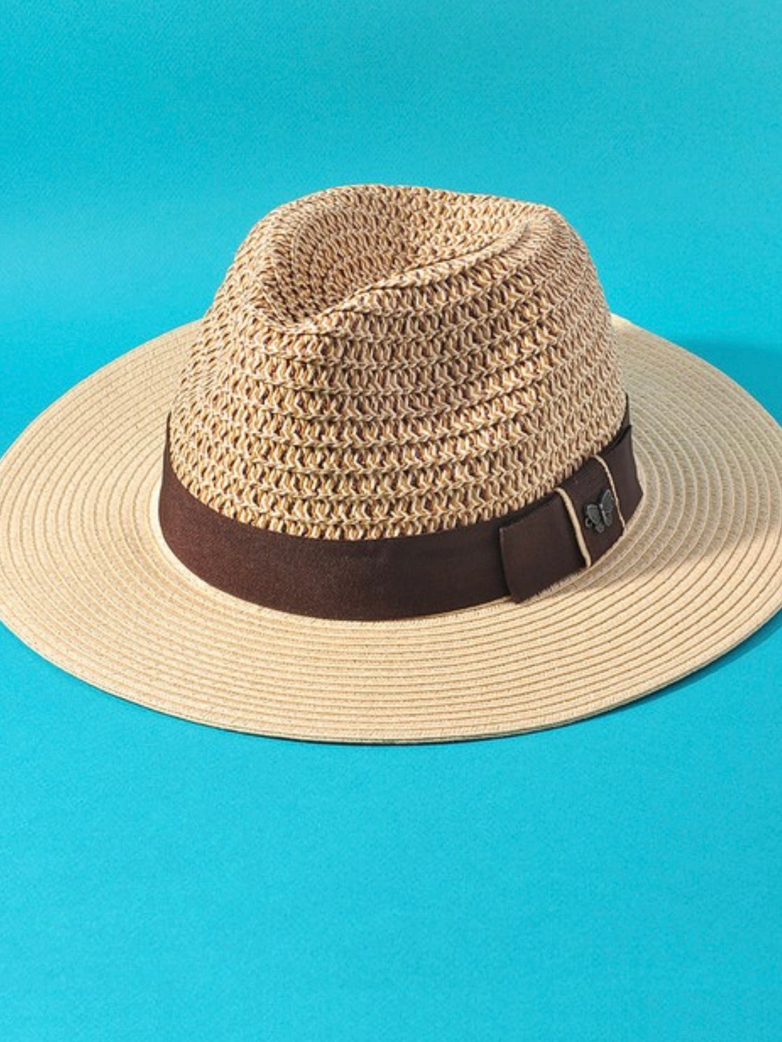 Brown Band Panama Hat