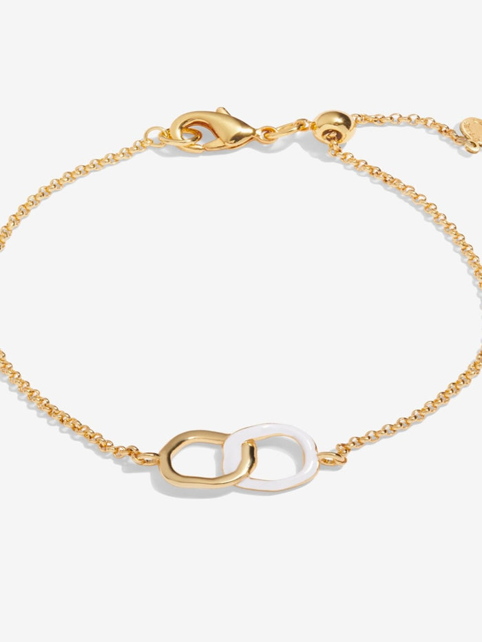 Little Moments Beau White Enamel Bracelet