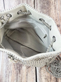 Stone Crossbody Bucket Bag
