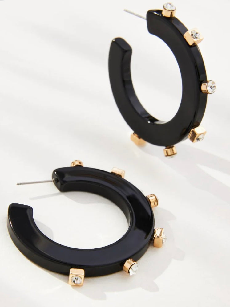 City Girl Studded Hoop