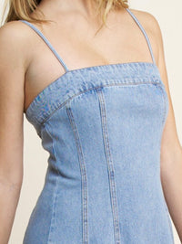 Denim Cami Midi Dress