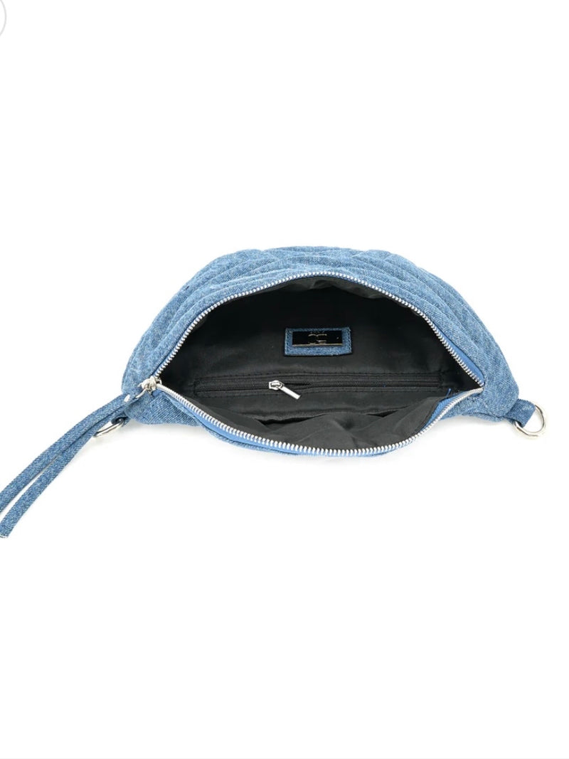 Denim Star Puffed Fanny Pack