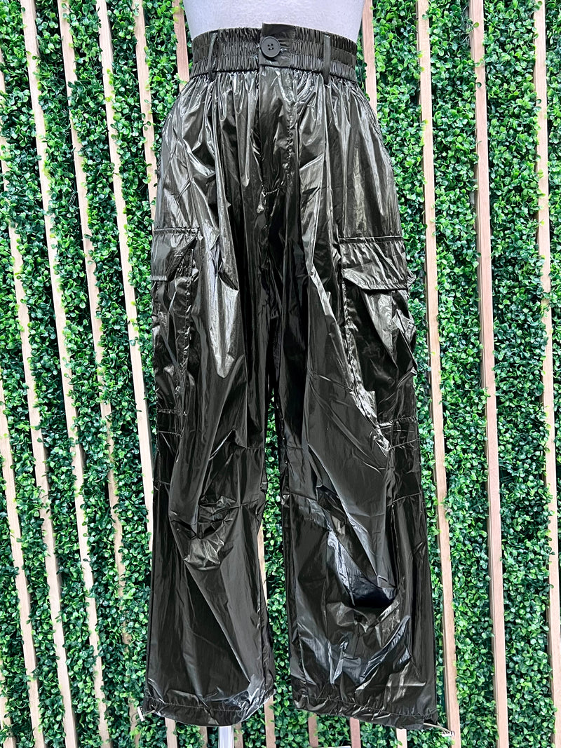 High Waist Metallic Jogger