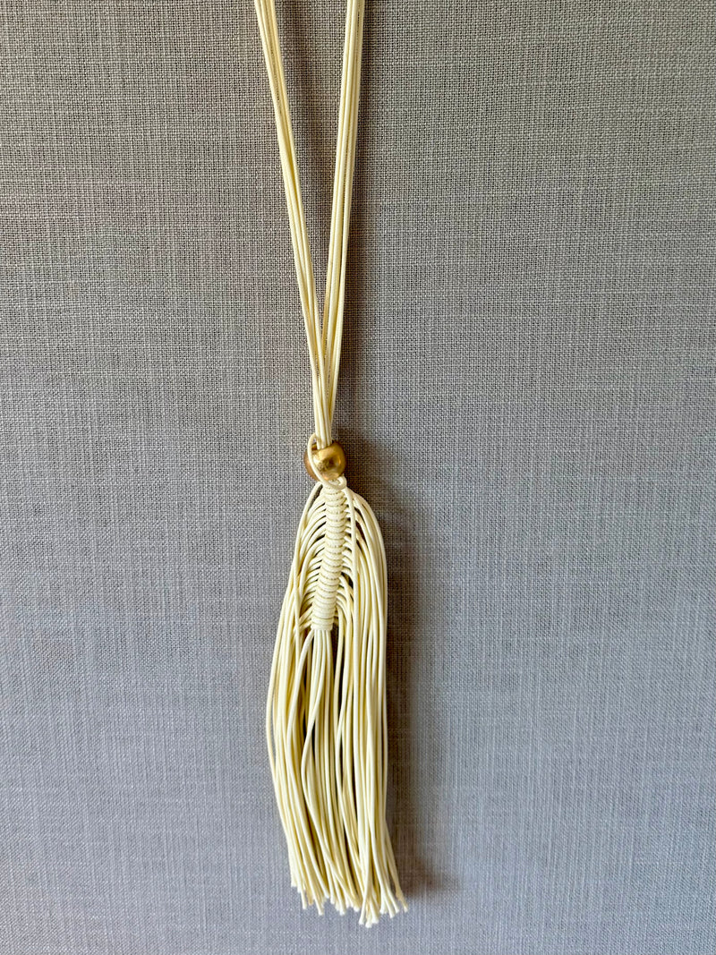 Fringed Feather Boho Necklace