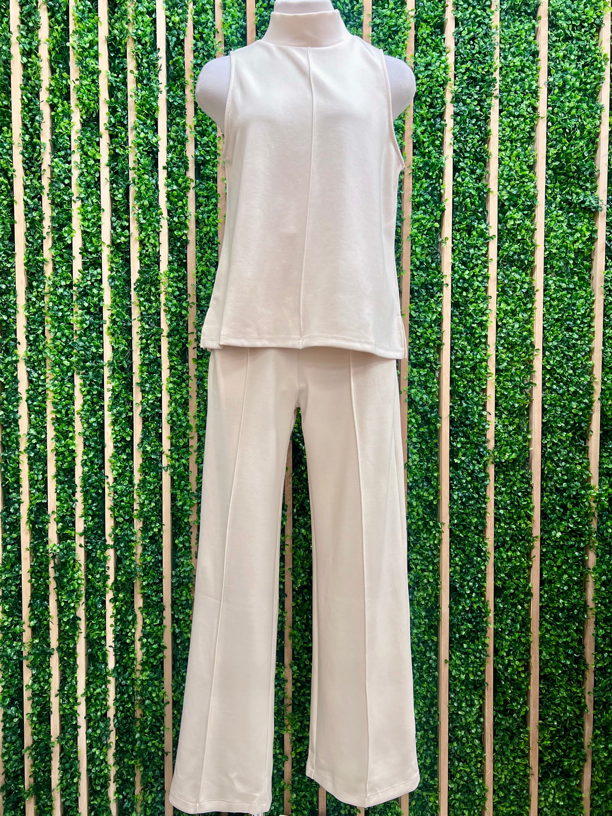 Elegant High Neck Modal Pant Set