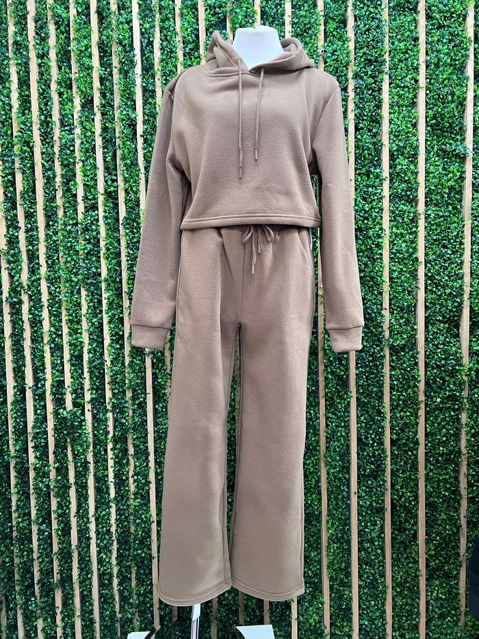 French Terry Fleece Hoodie Set