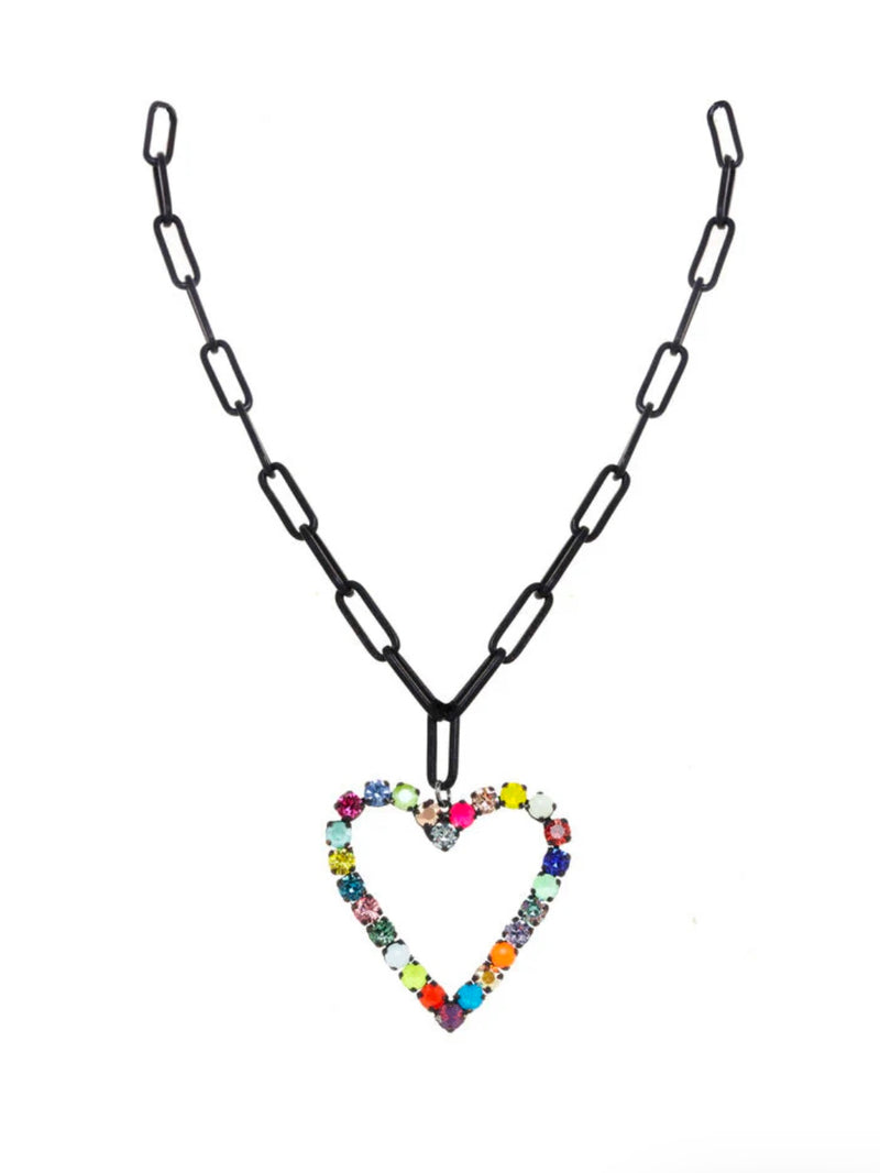 Metallic Pop Heart Necklace