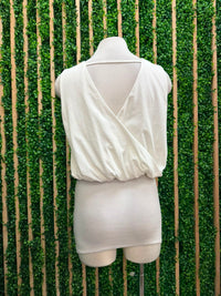 Sleeveless Bubble Hem Top