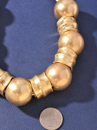Gold Statement Bead Necklace