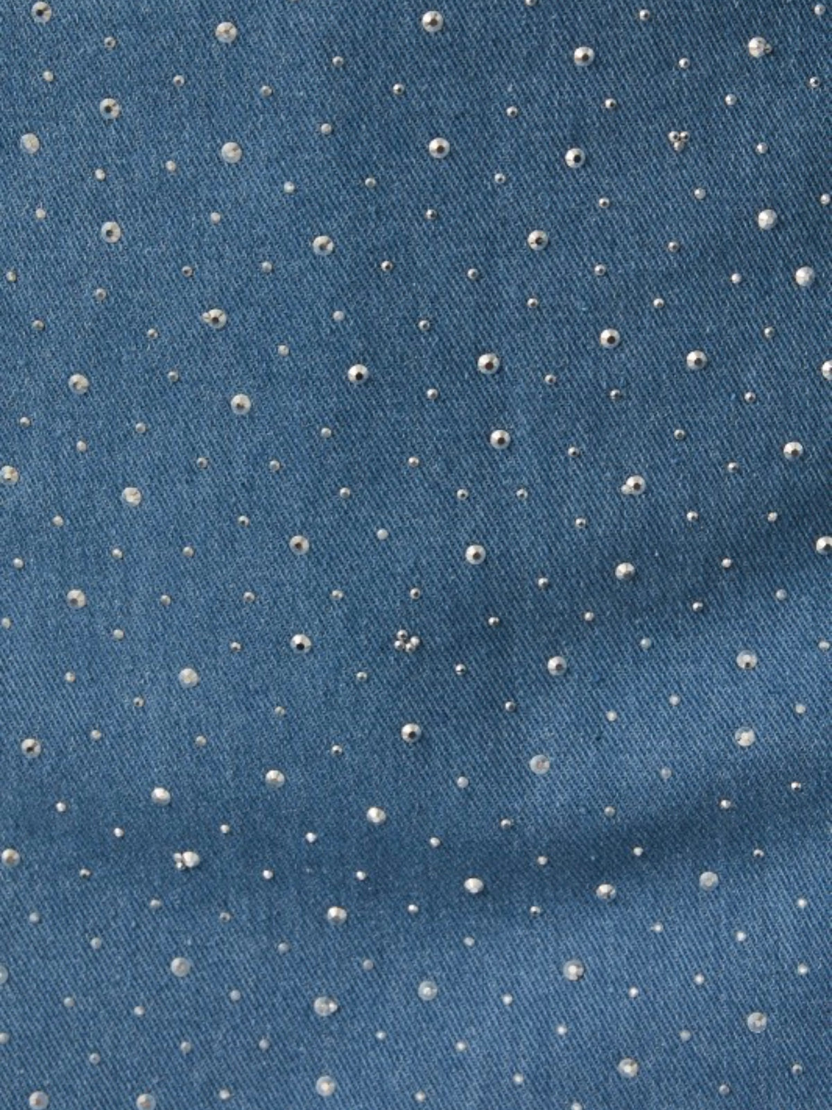 Rhinestone Denim Skort