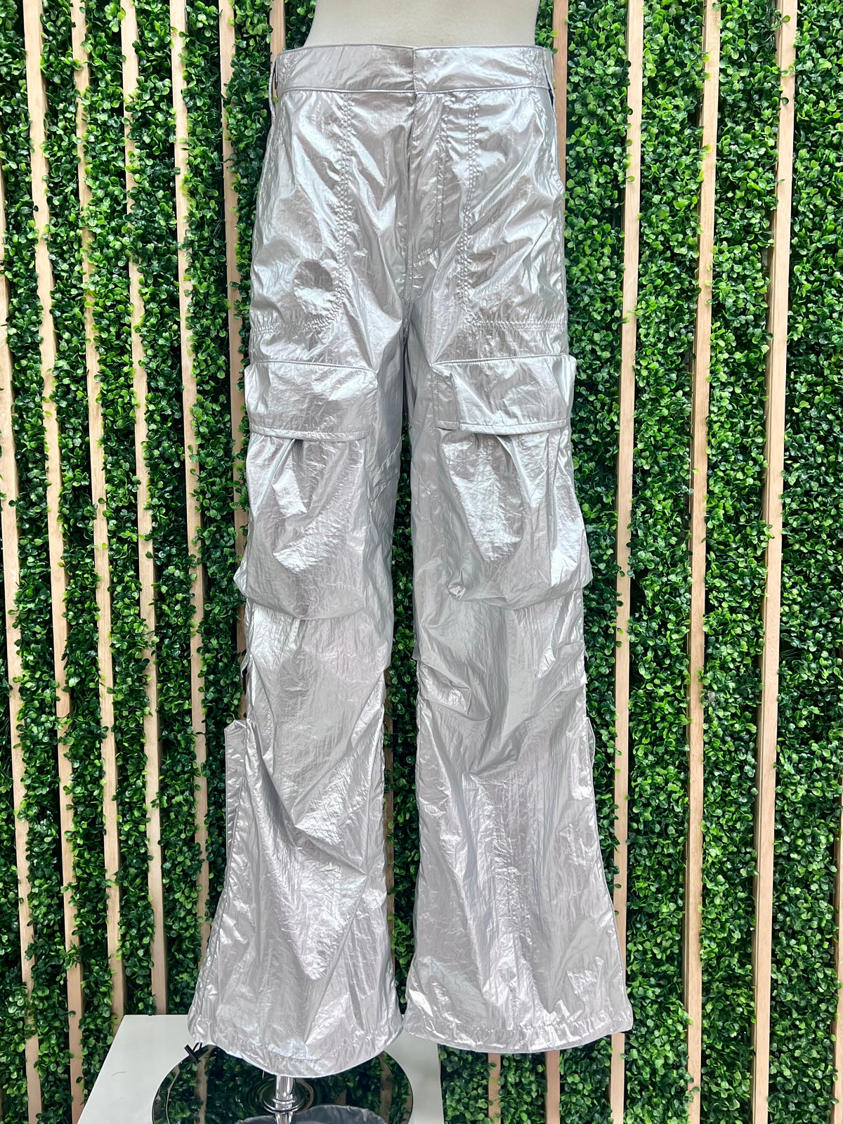 Silver Cargo Pants