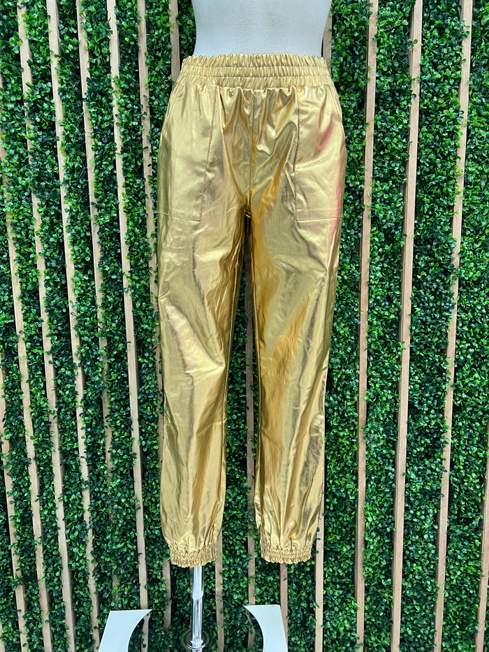 PU Metalic Jogger