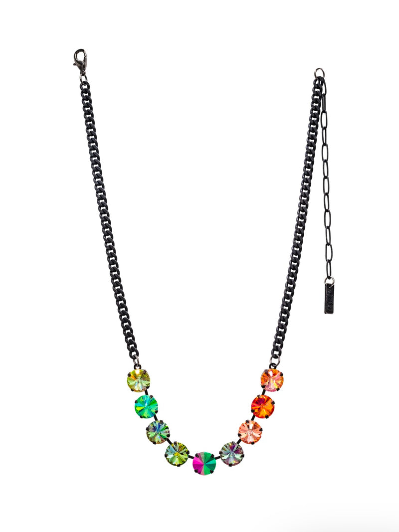 Mini Sofia Metallic Mix Crystal Necklace