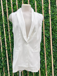 Twill Long Vest