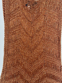 Metallic lurex Fringe Short Dress