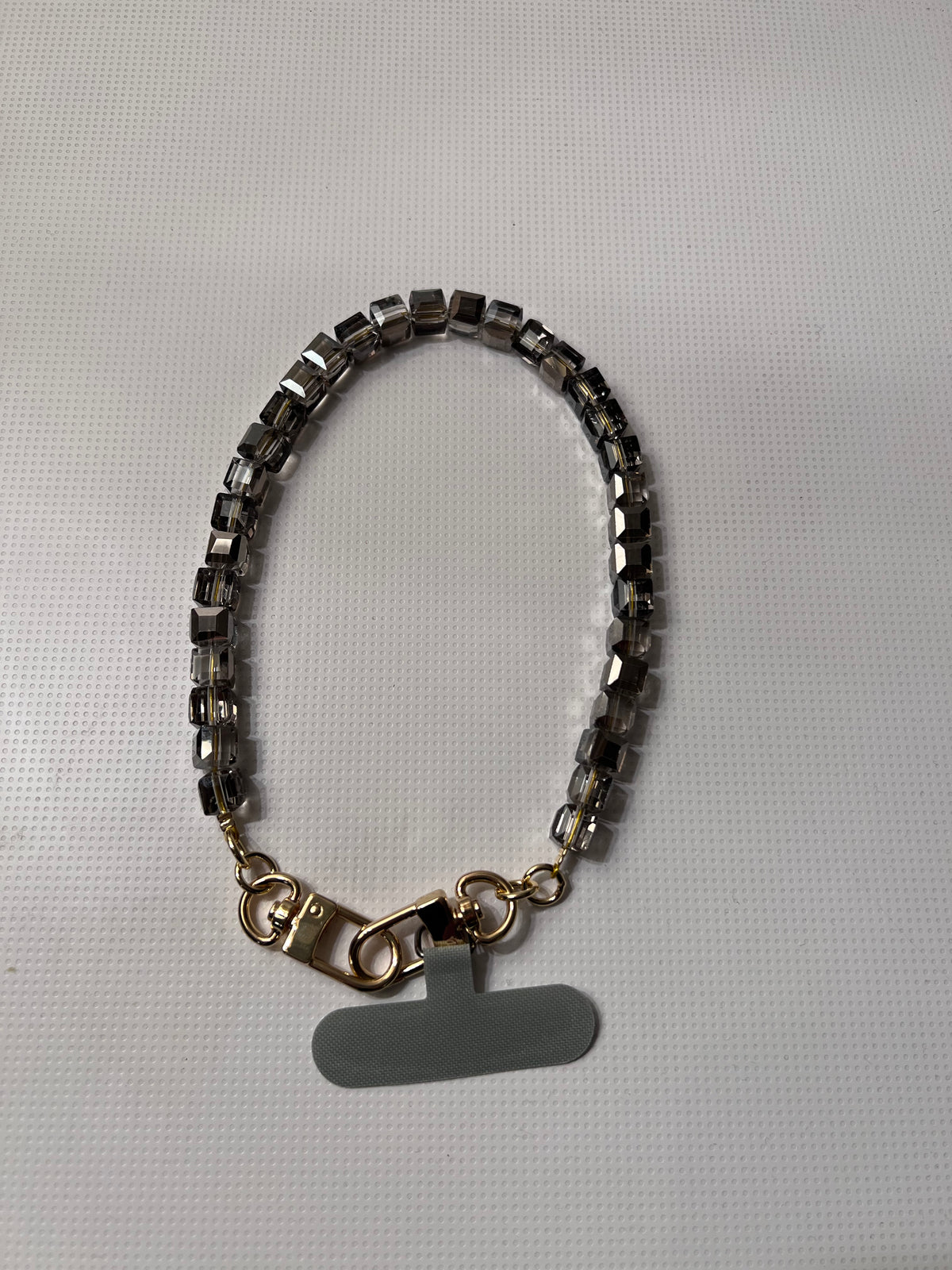 Crystal Cubes Short Keychain and Phone Strap