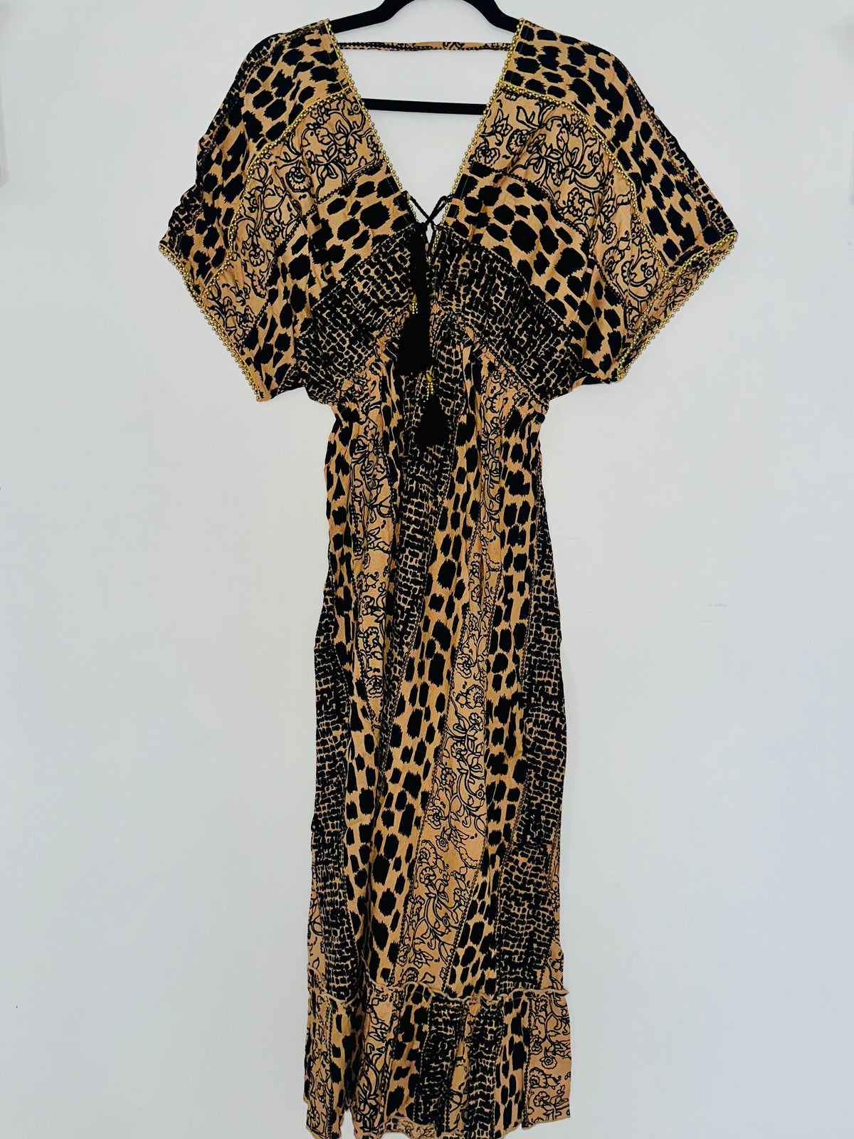 Neutral Safari Front Tie Maxi
