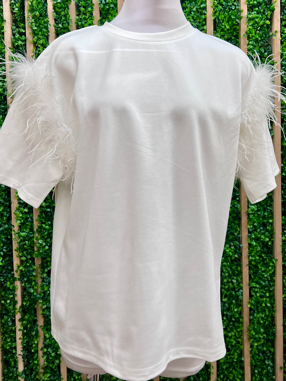 Feather Trim Tee