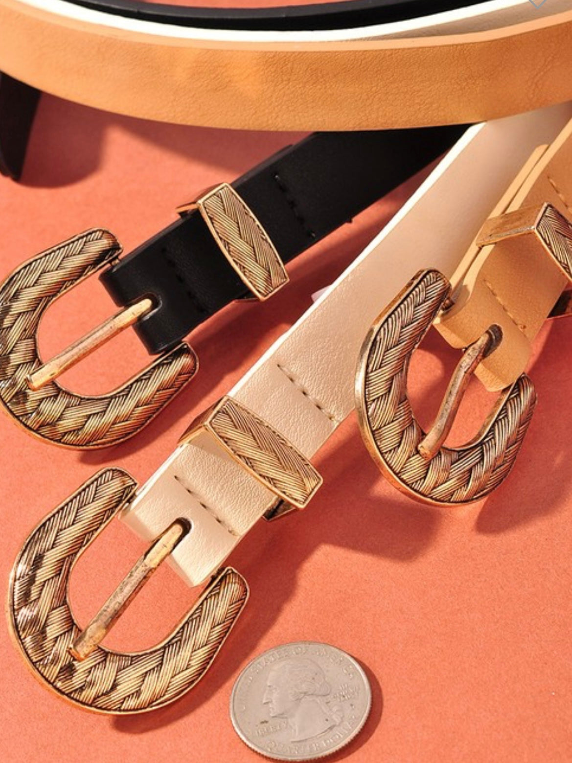 Braid Detail Buckle Belt