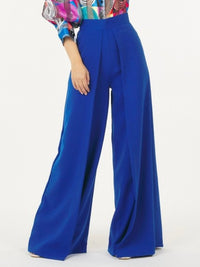 High Waist Wide Pleat Palazzo Pants