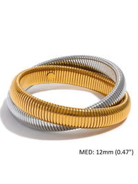 Dual Tone Cobra Bracelet
