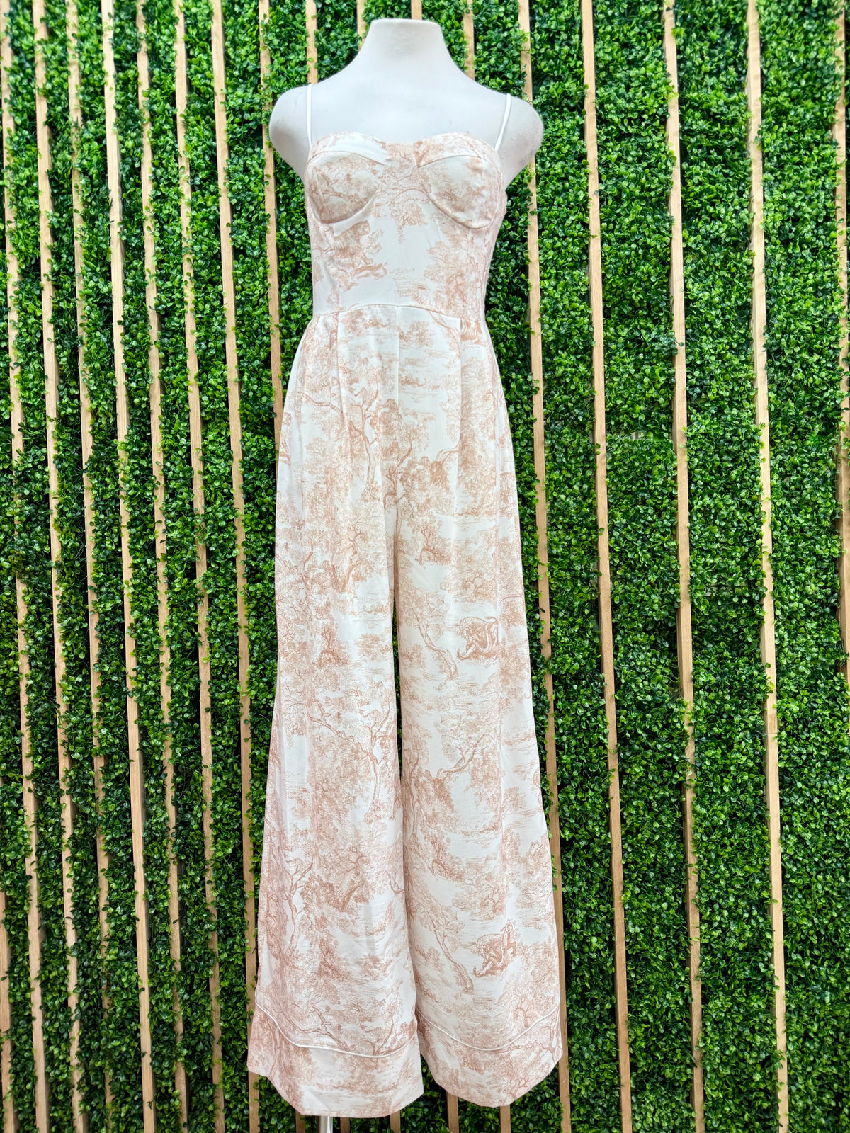 Dior Inspired Floral Pattern Jumpsuit