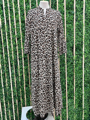 Leopard Tiered Maxi Dress