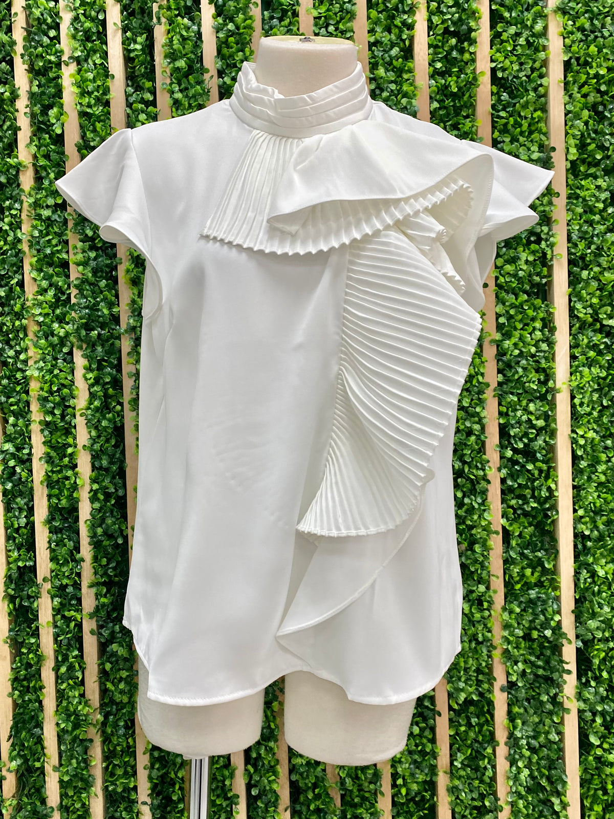 Beautiful Ruffled Neck Blouse