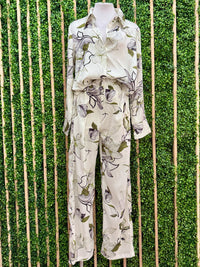 Beautiful Green Floral Pant