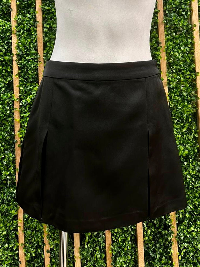 Satin Single Pleat Skort