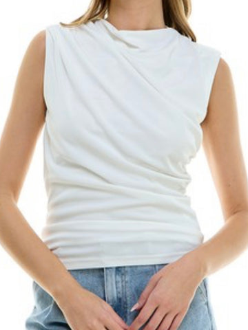 Long Ribbed Scoop Neck Tank Top