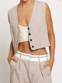 Folded Waistband Trouser