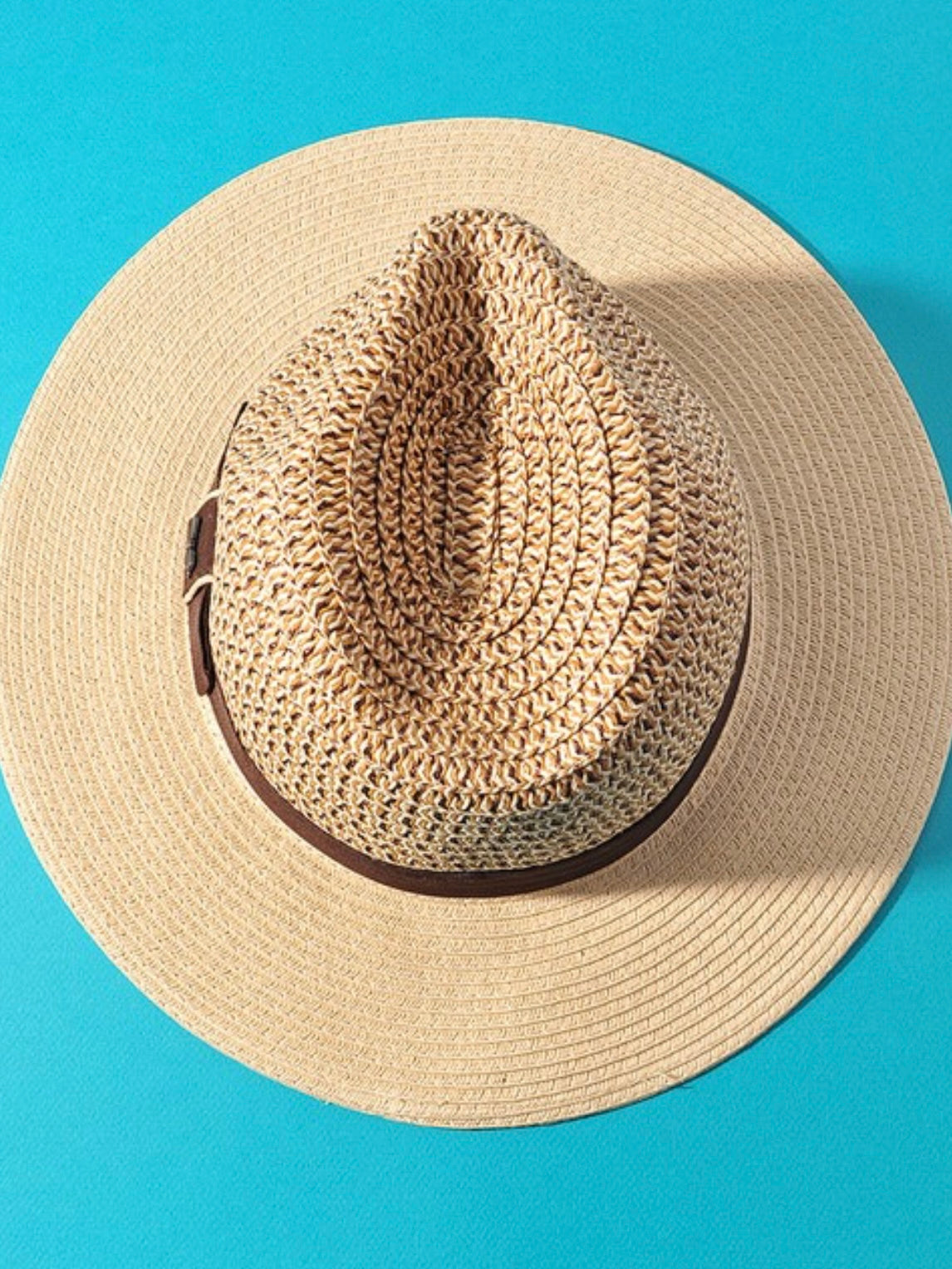 Brown Band Panama Hat