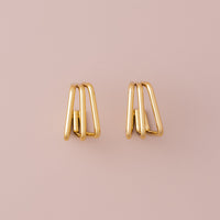 POS - Small Tri-Lane Earrings