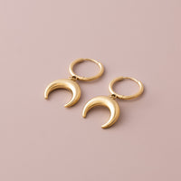 POS - Small Horn SS Earrings