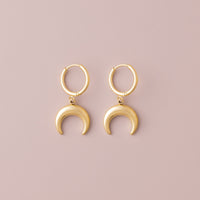 POS - Small Horn SS Earrings