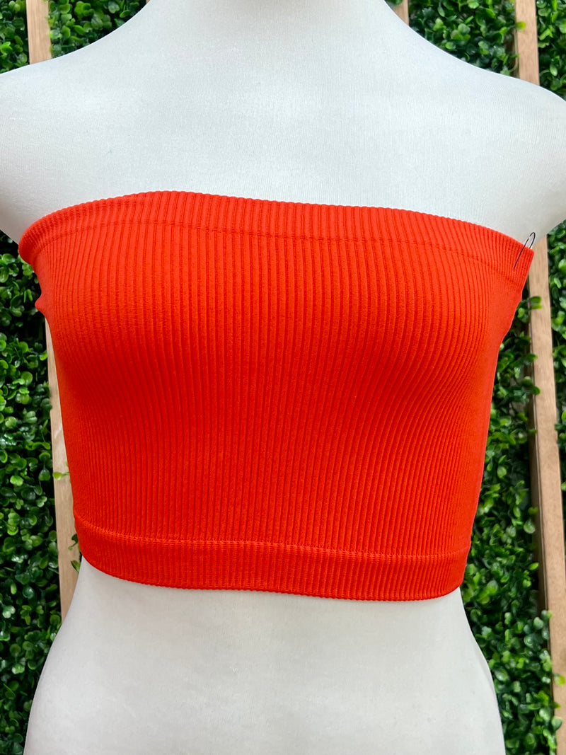 Ribbed Seamless Tube Top