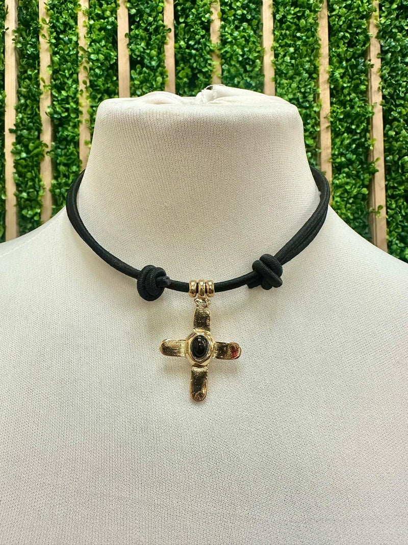 Emolo Knots Cross Necklace