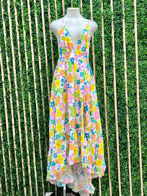 Beautiful Floral Tiered Maxi Dress