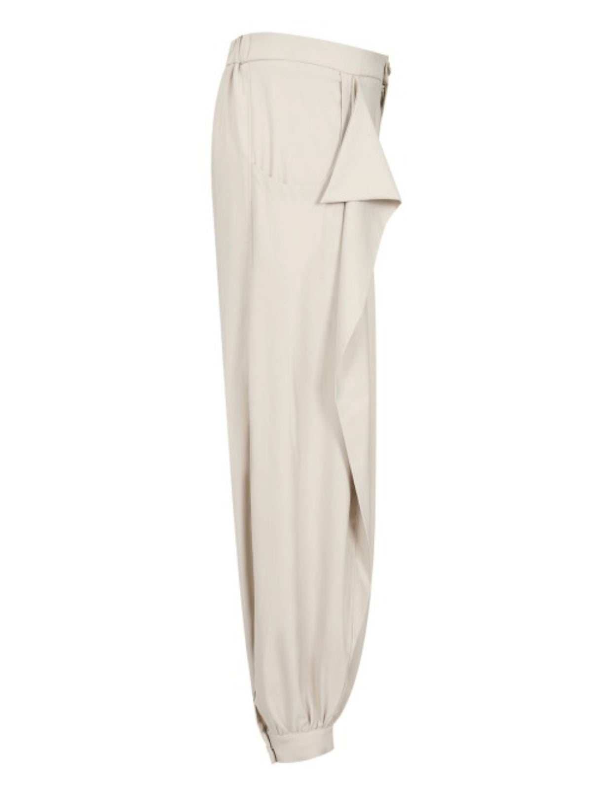 Sculpted Elegance Draped Jogger Pants