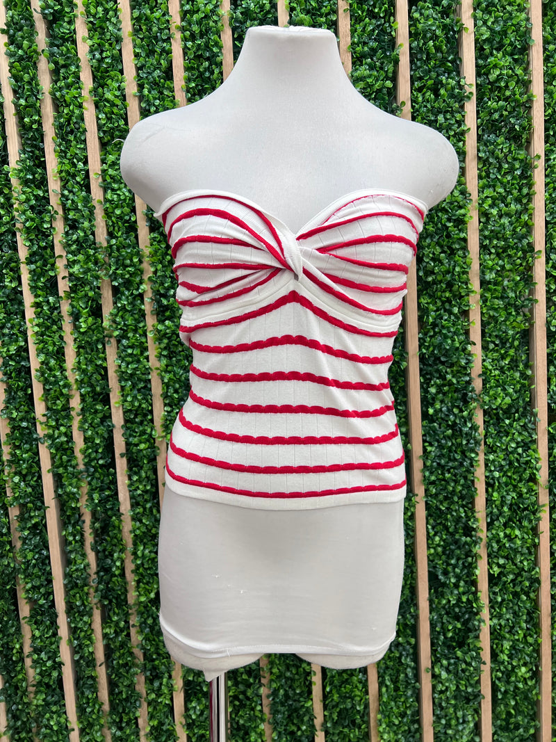 Twist Front Tube Top