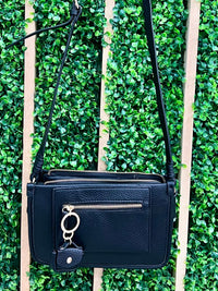 Rectangle Pleather Basic Crossbody Bag