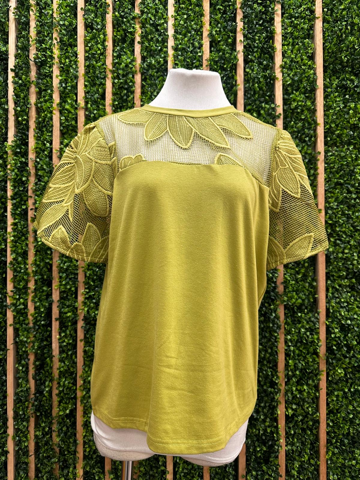 Pear Lace Trim Top