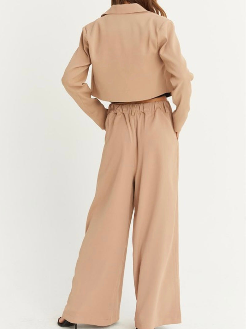 High Rise Wide Leg Pants