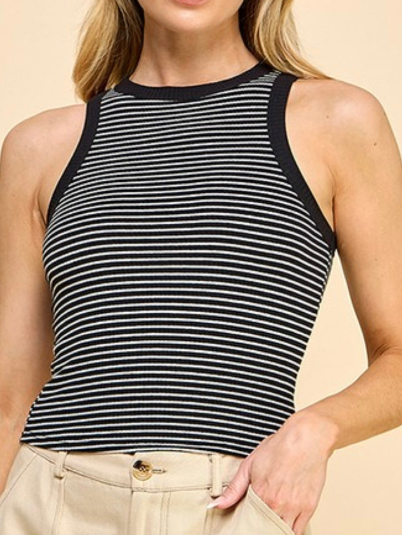 Striped Heavy Rib Tank Top