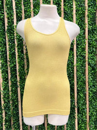 Metallic Trim Racerback Top