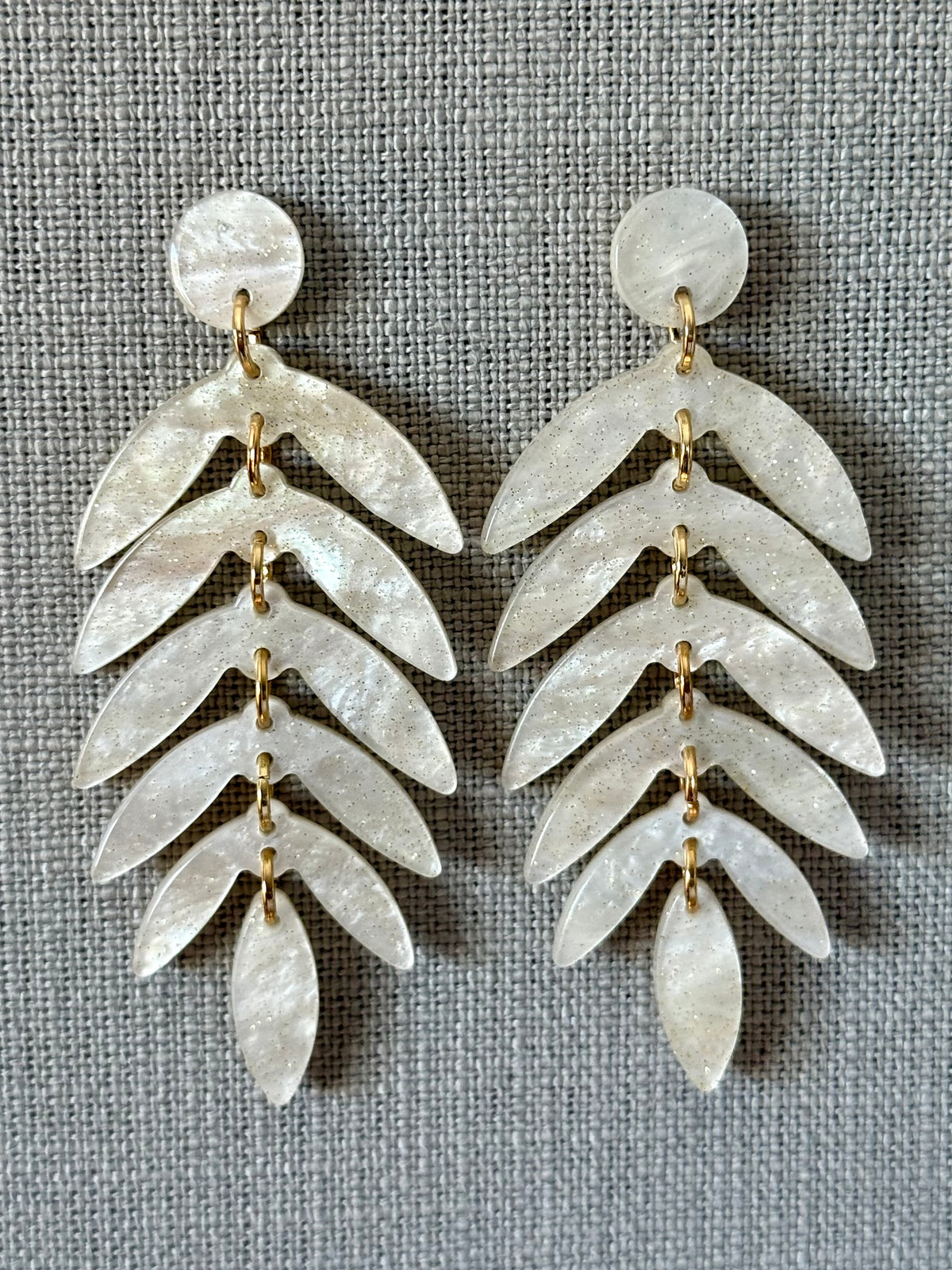 Acrylic Leaves Earrings