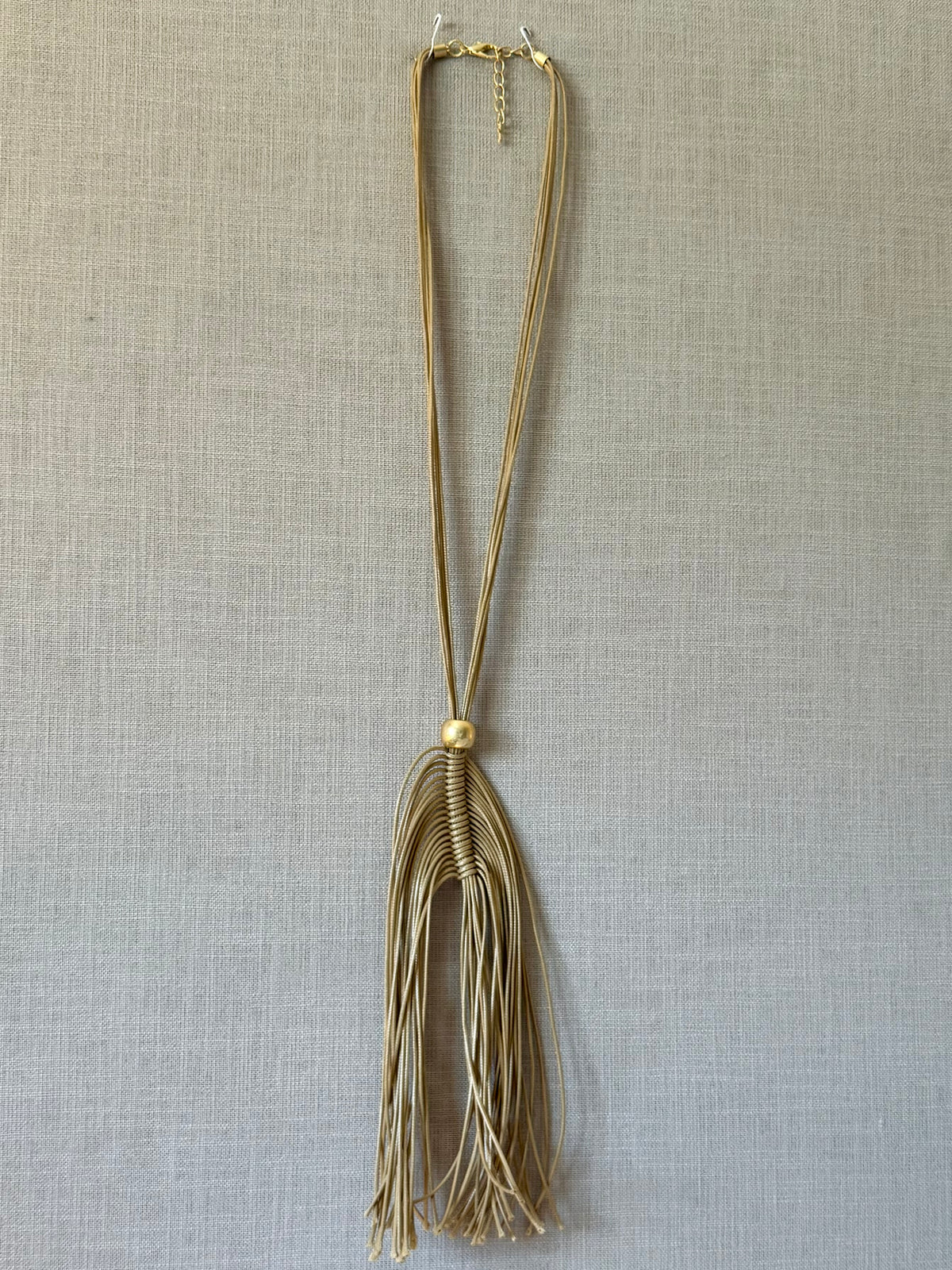 Fringed Feather Boho Necklace